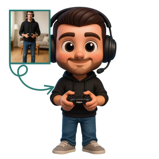 Gamer Figürü - Kişiye Özel 3D Figür