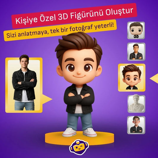 Fotoğraf Üzerinden Kişiye Özel 3D Figür