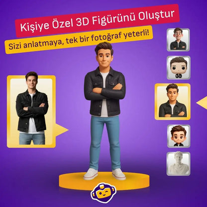 Fotoğraf Üzerinden Kişiye Özel 3D Figür