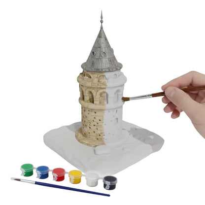 Galata Kulesi Figürü - Boyanabilir 3D Figür