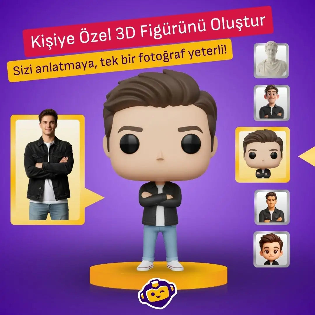 Fotoğraf Üzerinden Kişiye Özel 3D Figür