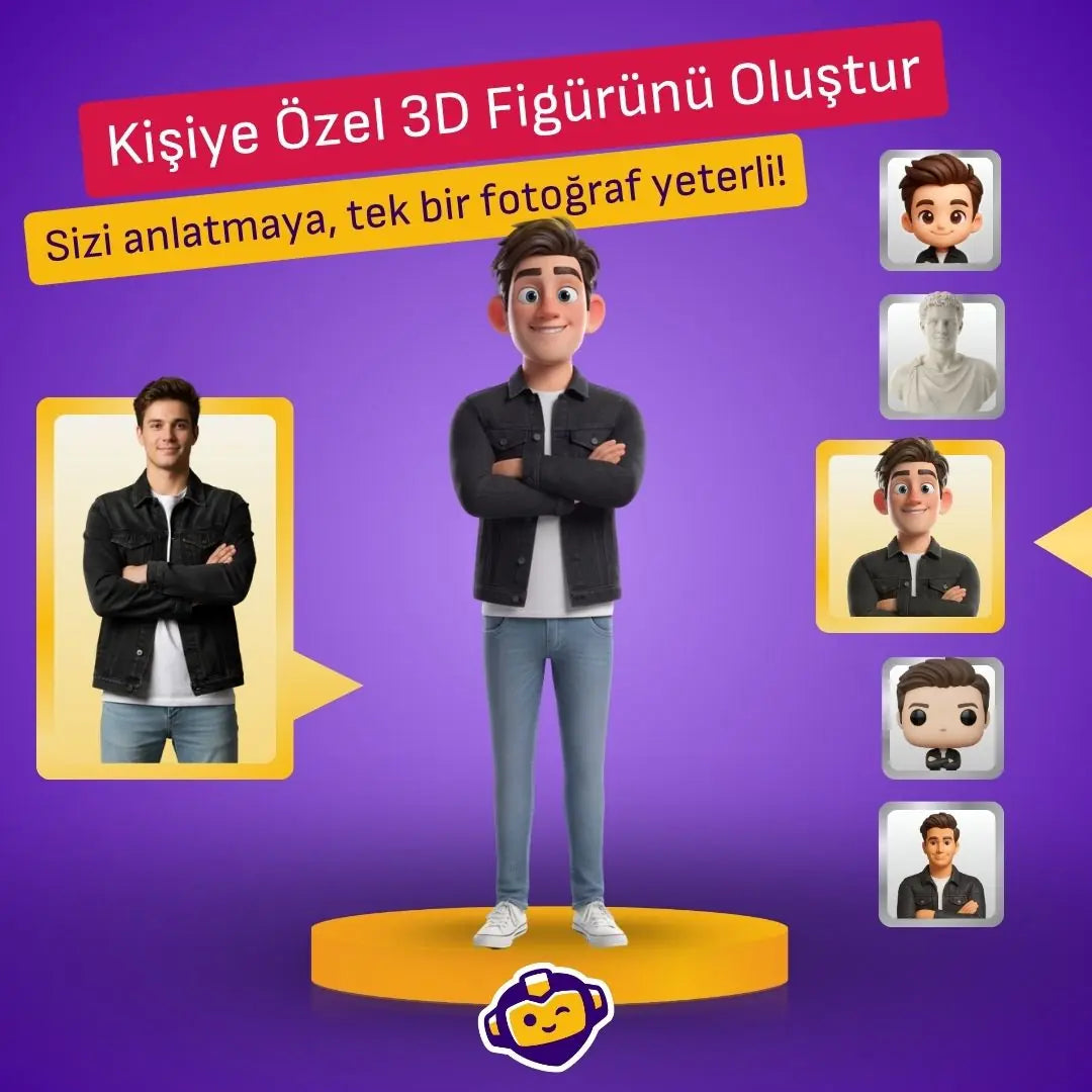 Fotoğraf Üzerinden Kişiye Özel 3D Figür