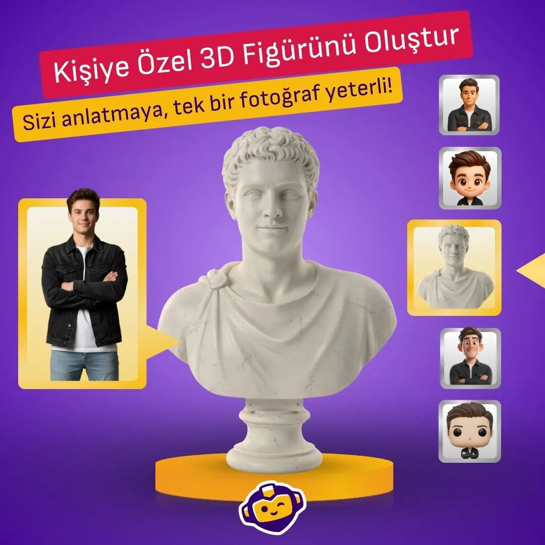 Fotoğraf Üzerinden Kişiye Özel 3D Figür