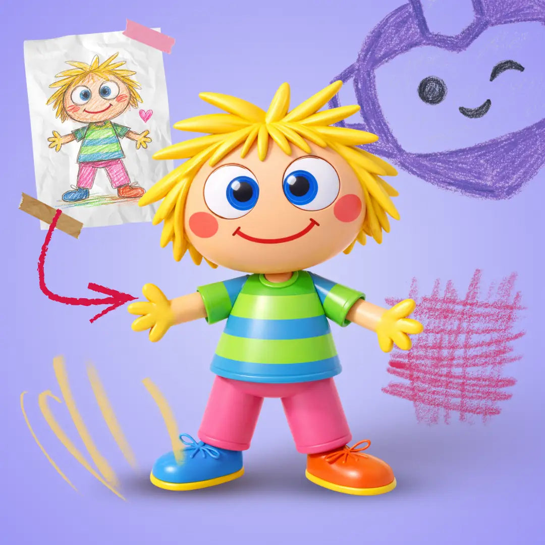 Çocuklar İçin Çizimden 3D Figür - Kişiye Özel Tasarım 3D Figür