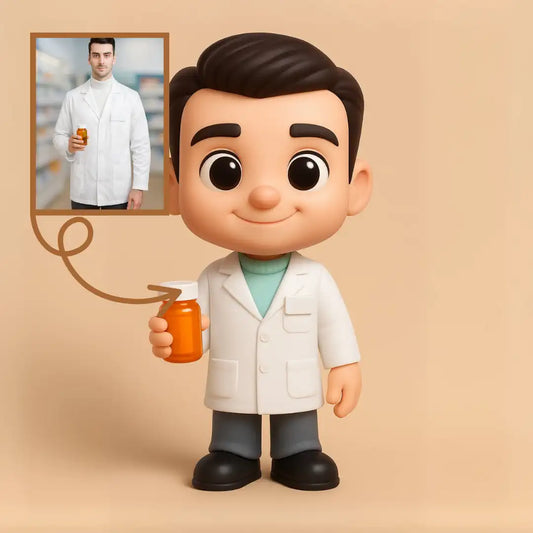 Eczacı Figürü - Kişiye Özel 3D Figür