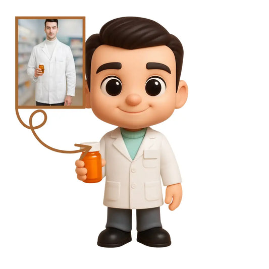 Eczacı Figürü - Kişiye Özel 3D Figür