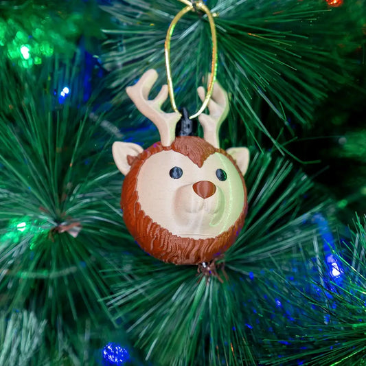 Geyik Kafası Yılbaşı Süsü - Yılbaşı Ağacı Süsü