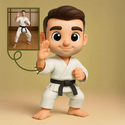 Karateci Figürü - Kişiye Özel 3D Figür