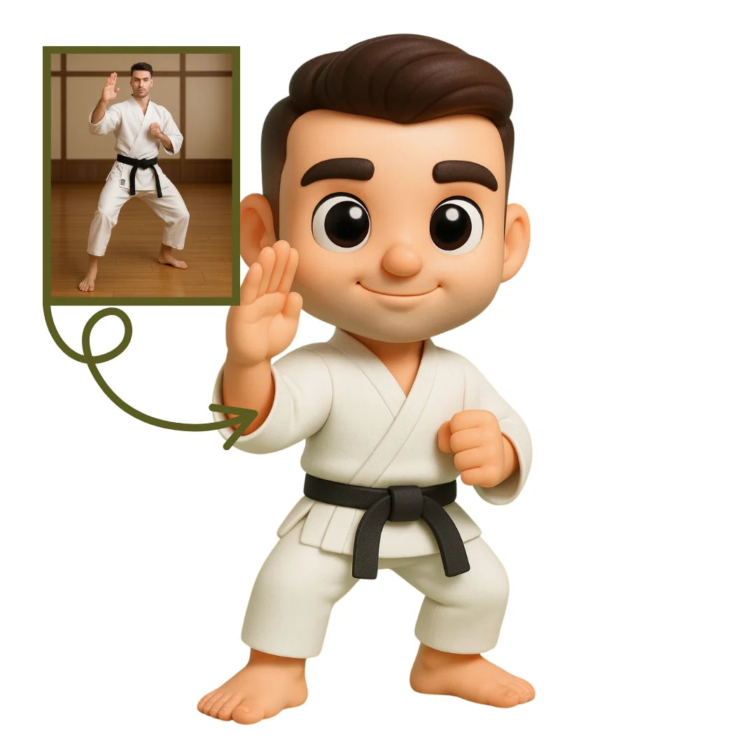 Karateci Figürü - Kişiye Özel 3D Figür