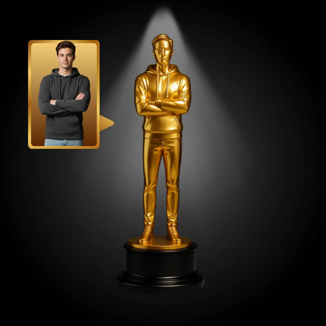Kişiye Özel Altın Ödül Heykelciği – Oscar Heykel 3D Figürü
