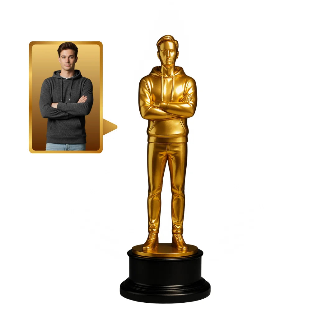 Kişiye Özel Altın Ödül Heykelciği – Oscar Heykel 3D Figürü