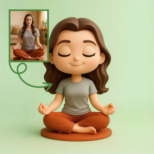 Meditasyoncu Figürü - Kişiye Özel 3D Figür